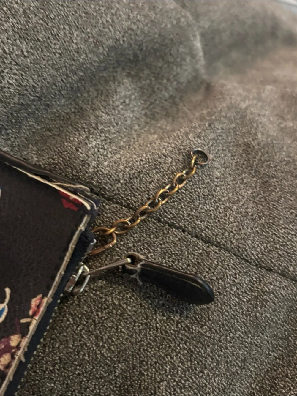 Coach Floral Print Mini Wristlet Key Pouch As Is